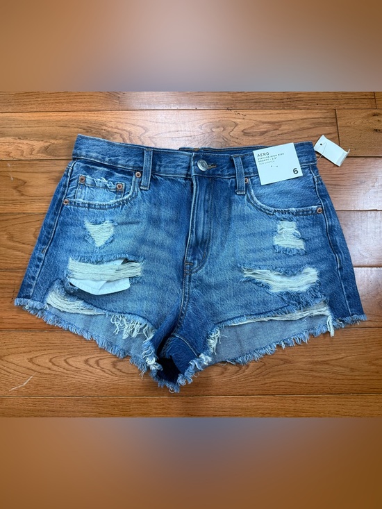 Aeropostale Pants - Aeropostale Vintage High Rise Distressed Shorty Shorts NWT